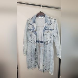 Size large light blue jean jacket